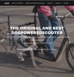 Dog Powered Scooter Website